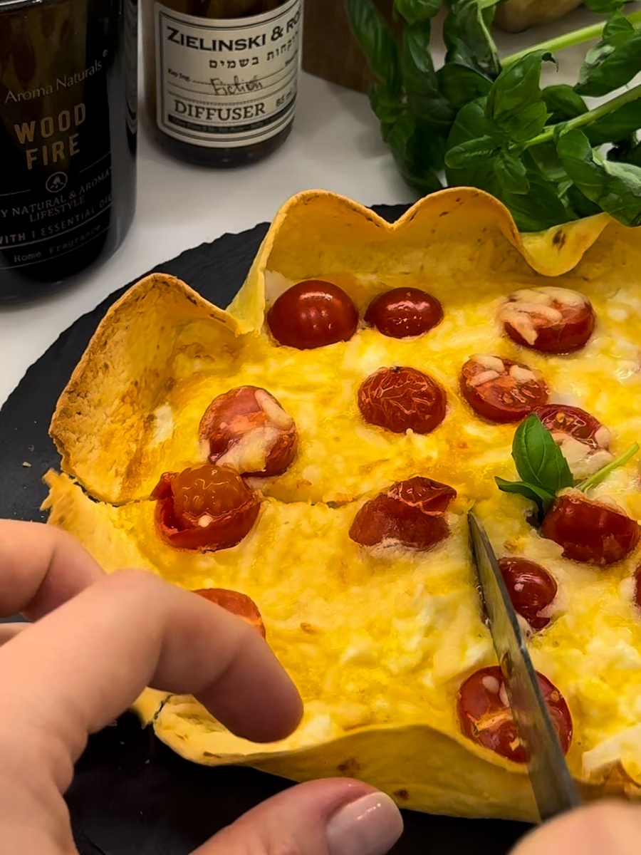 Омлет в тортильи