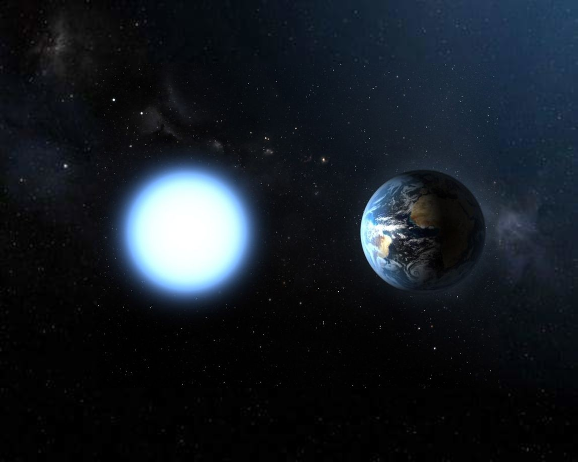 Белый карлик - горячая, но тусклая звезда размером с Землю