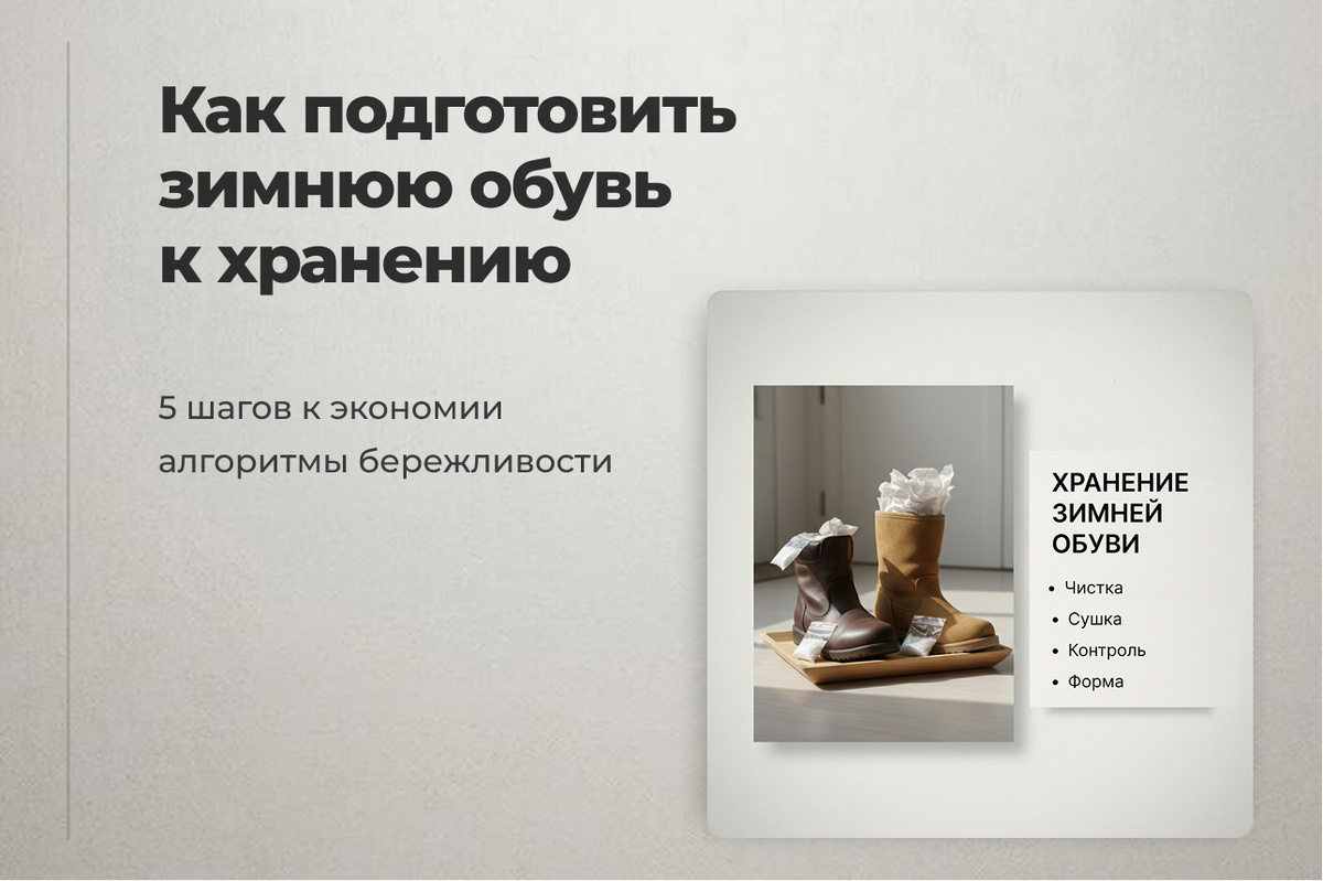 Как готовить зимнюю обувь к хранению 