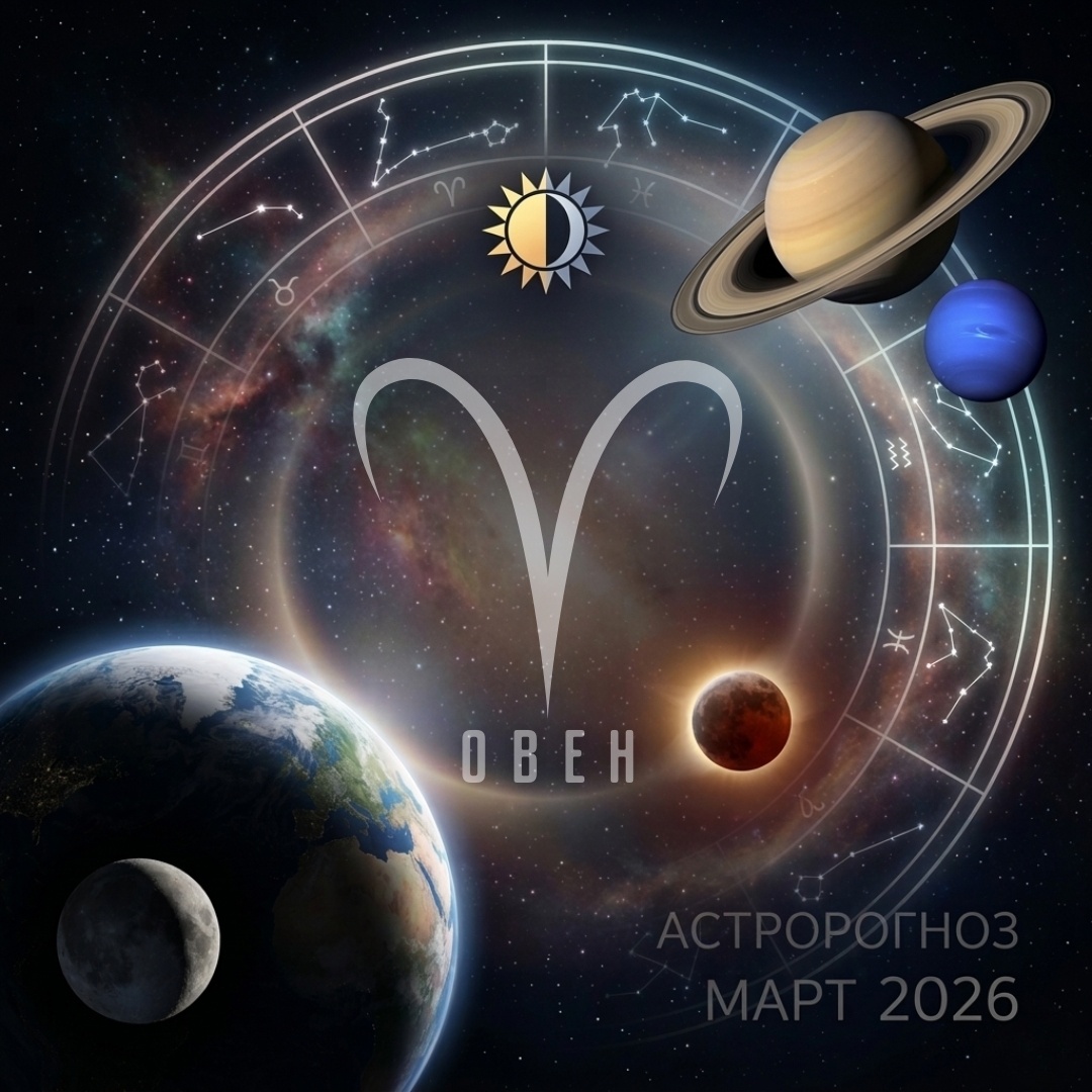 Гороскоп для Овна в Марте 2026. Астролог Екатерина Юдина 