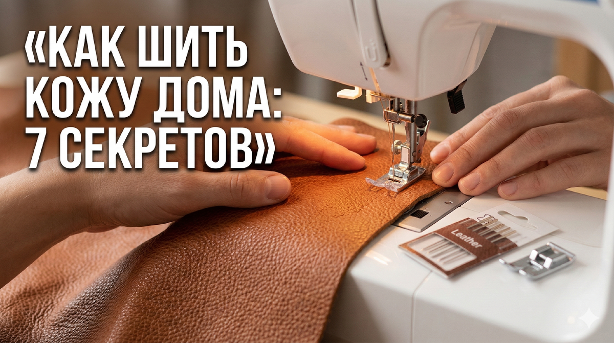 Шитьё натуральной кожи кажется невозможным без промышленного оборудования? Это миф! Рассказываем, как приручить этот капризный материал на домашней швейной машинке. Подробный гайд по подбору игл, лапок, ниток и видов швов для идеального результата.