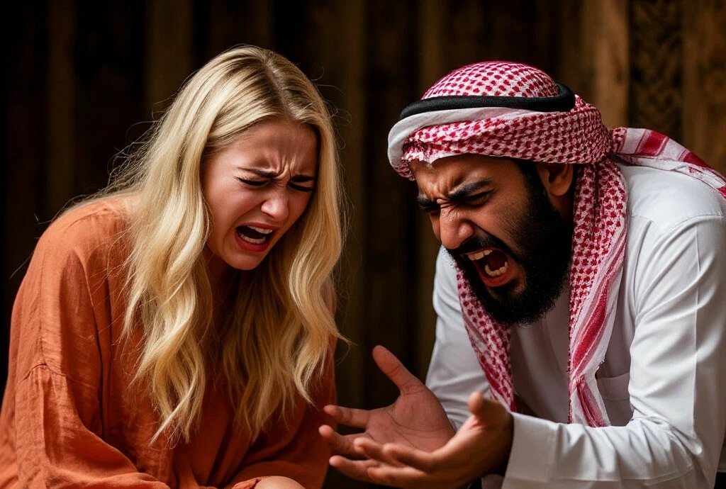 Араб и девушка
