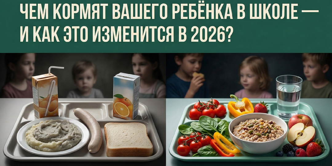 Единый стандарт питания в школах и детских садах России 2026: больше овощей, меньше сахара — что изменится в тарелке вашего ребёнка