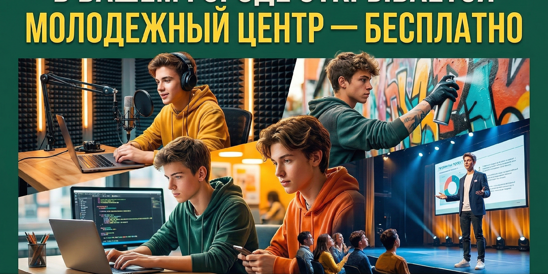 «Регион для молодых» 2026: 250 млн рублей, 250+ молодёжных центров и 30,5 млн человек — что это даёт вашему ребёнку