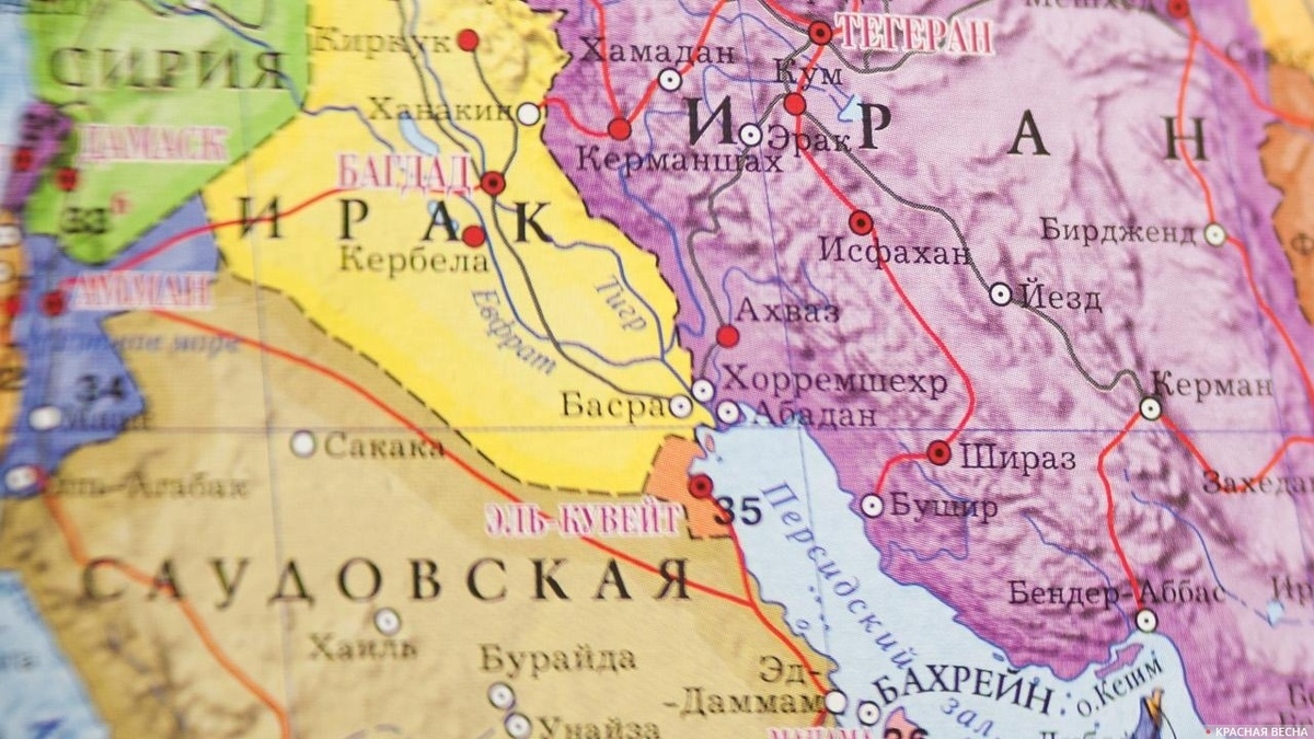     Иран и Саудовская Аравия на карте мира   
Владимир Чичилимов © ИА Красная Весна