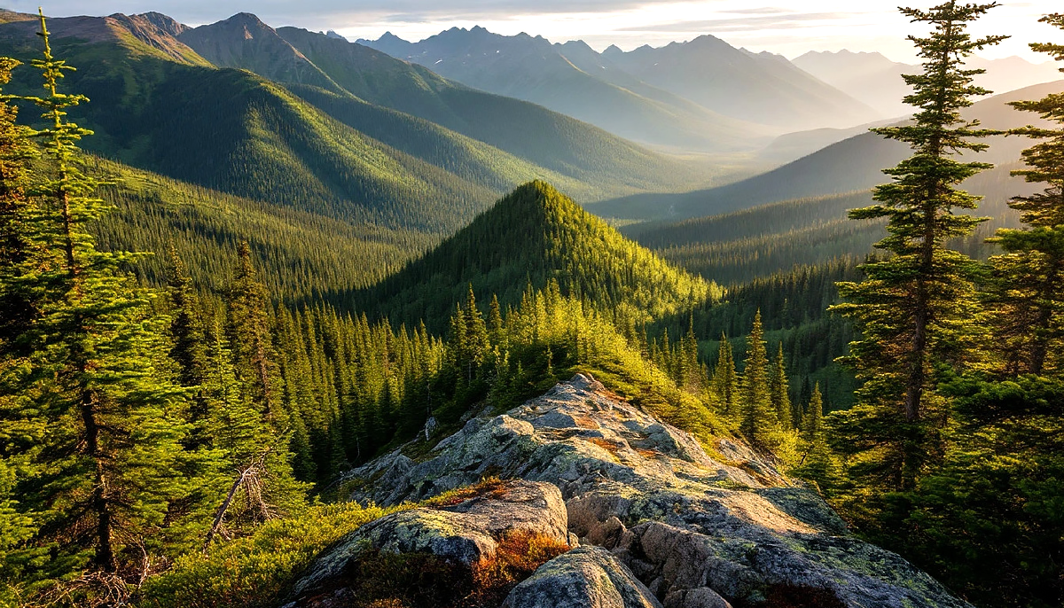 Среди лесов и скал находился необычный холм.