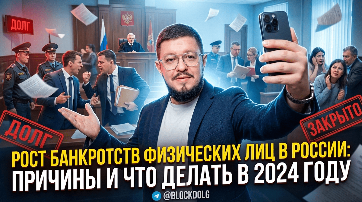    Анализ причин роста банкротств физических лиц в России в 2024 году Максим