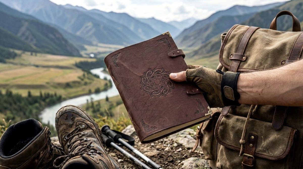 Блокнот кожаный А5 ручной работы подарочный "Кельтский"