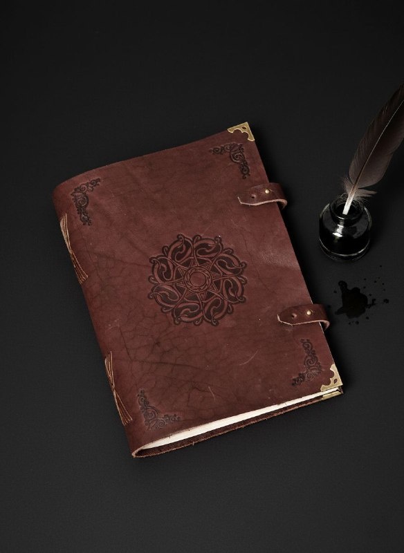 Блокнот кожаный А5 ручной работы подарочный "Кельтский"