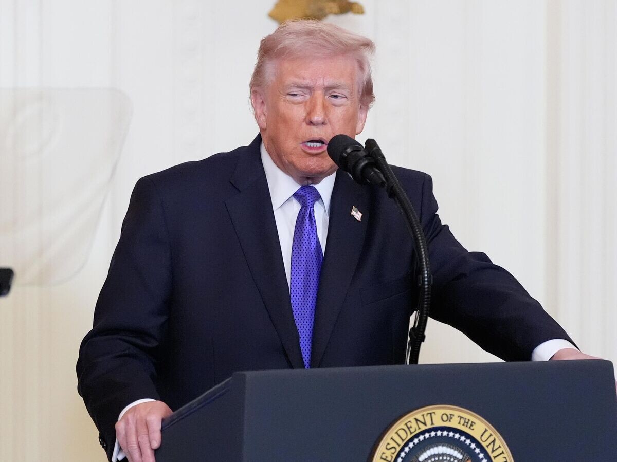    Президент США Дональд Трамп выступает с речью об Иране | © AP Photo / Alex Brandon