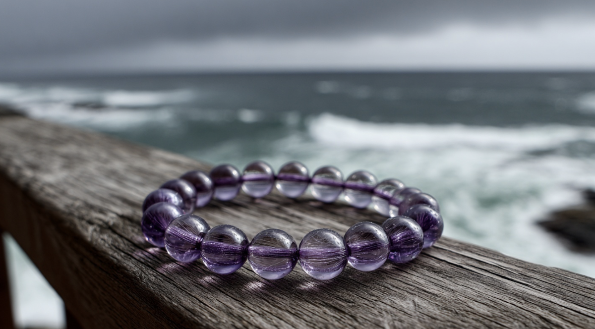 Аметистовый браслет