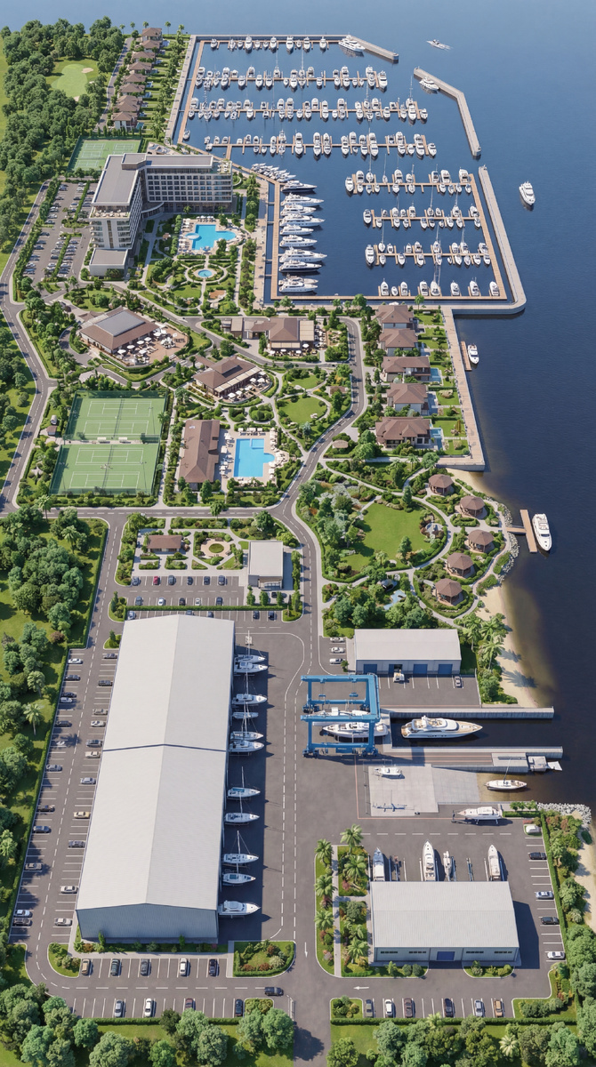 Пример строительства и развития прибрежных зон РФ