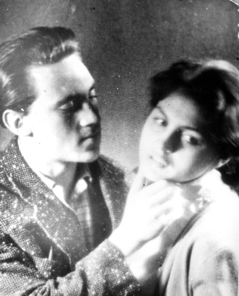 1956 г. С Азой Лихитченко (фото постановочное, студийное, а влюбленность безответная)