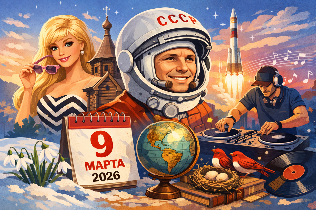 9 марта 2026 года: длинные выходные, подарок космонавтике и день рождения куклы Барби