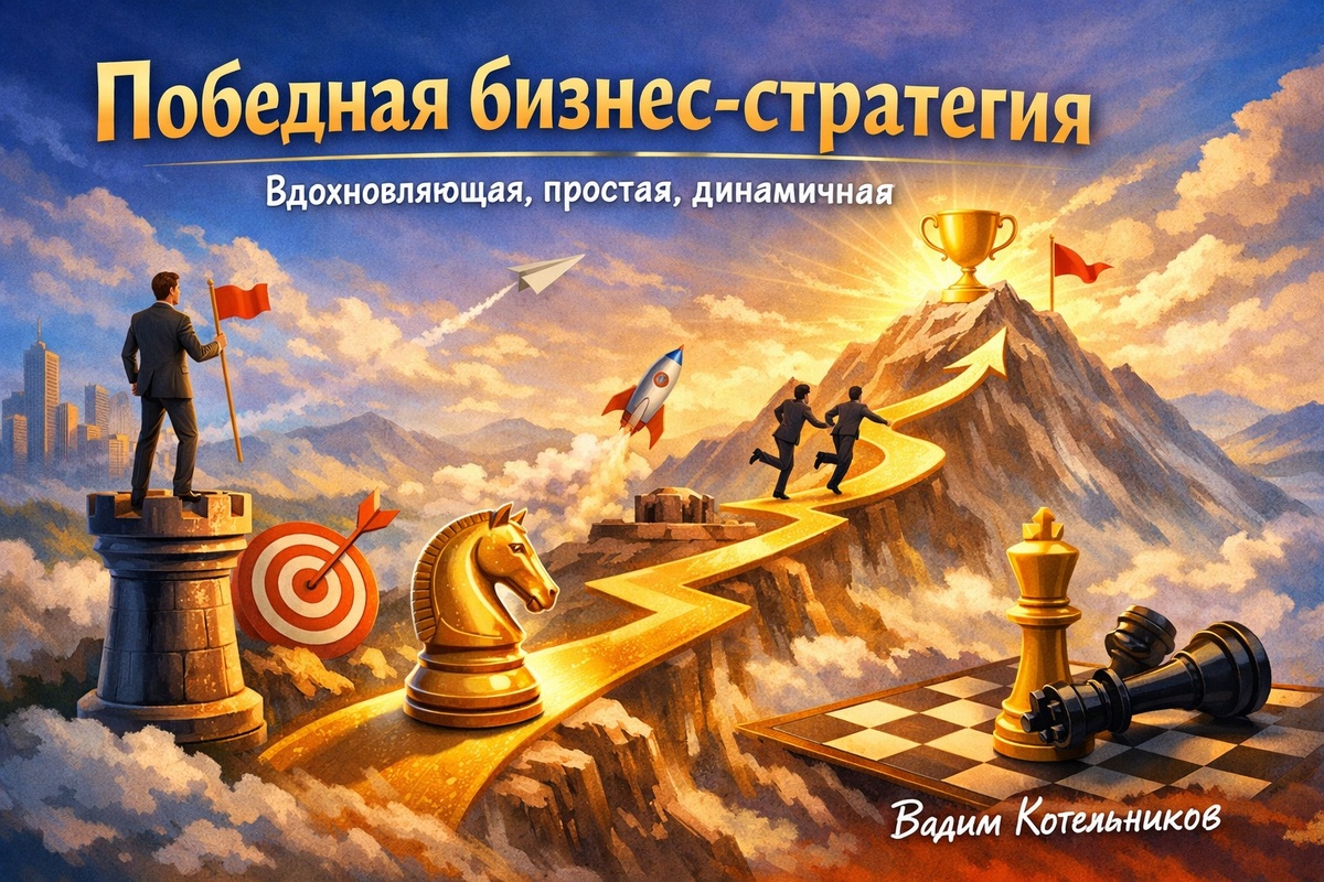 Победная бизнес-стратегия - вдохновляющая, простая и динамичная. Вадим Котельников
