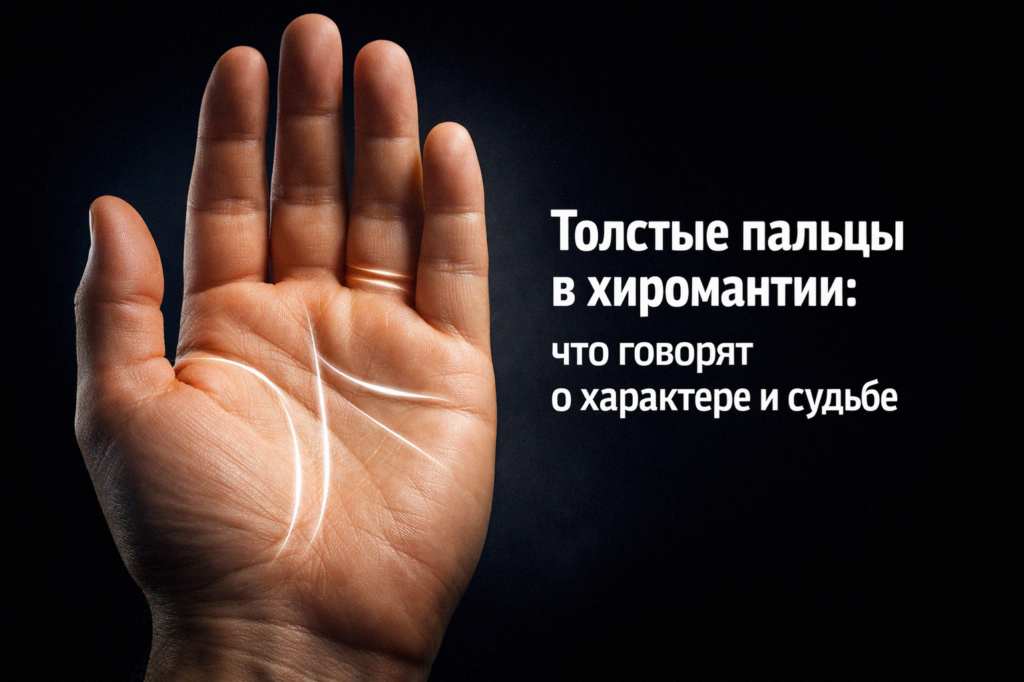    Толстые пальцы в хиромантии могут многое рассказать о человеке. admin