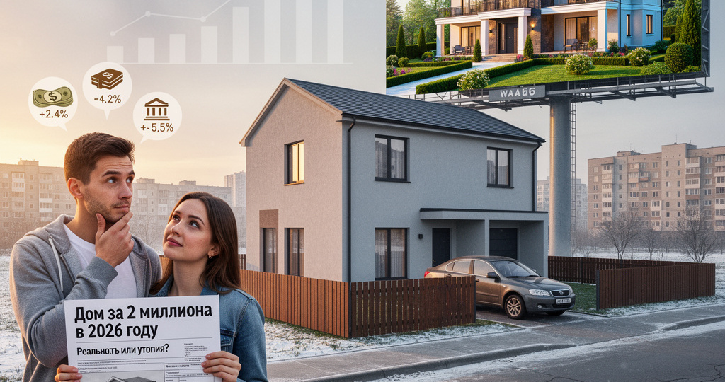 Дом за 2 миллиона в 2026 году: Реальность или утопия? Строим максимум площади при минимуме средств