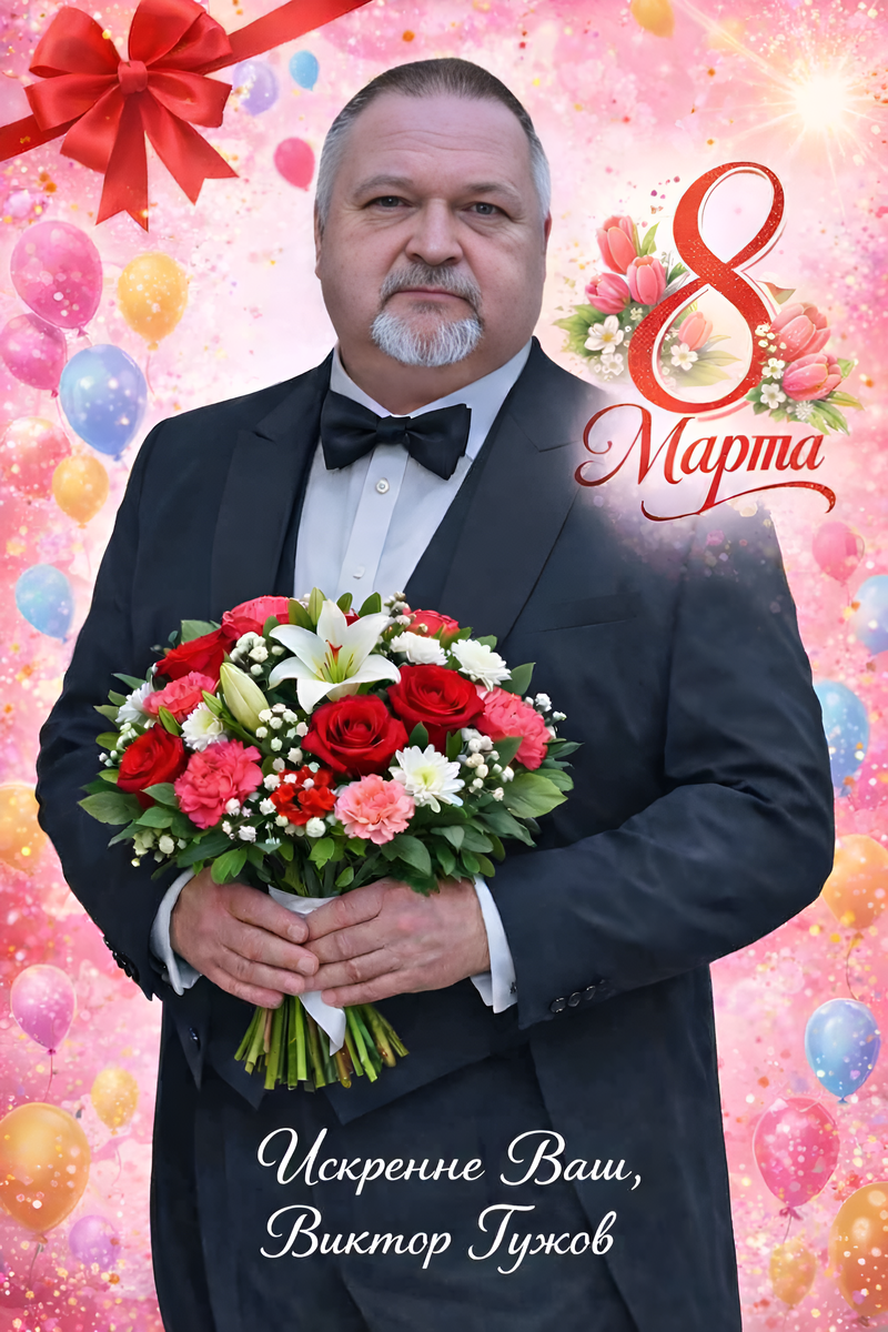 Поздравление Виктора Гужова с 8 Марта