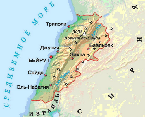 Ливанские горы Фото из открытого доступа