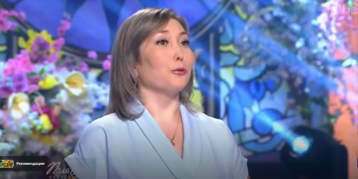 Победительница праздничной телевикторины / скриншот кадра видео с официальной страницы «Поле чудес»