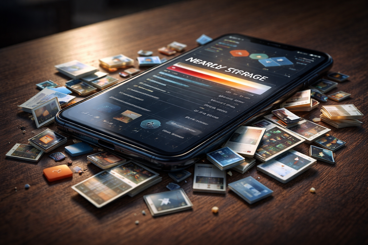 Смартфон с почти полным хранилищем