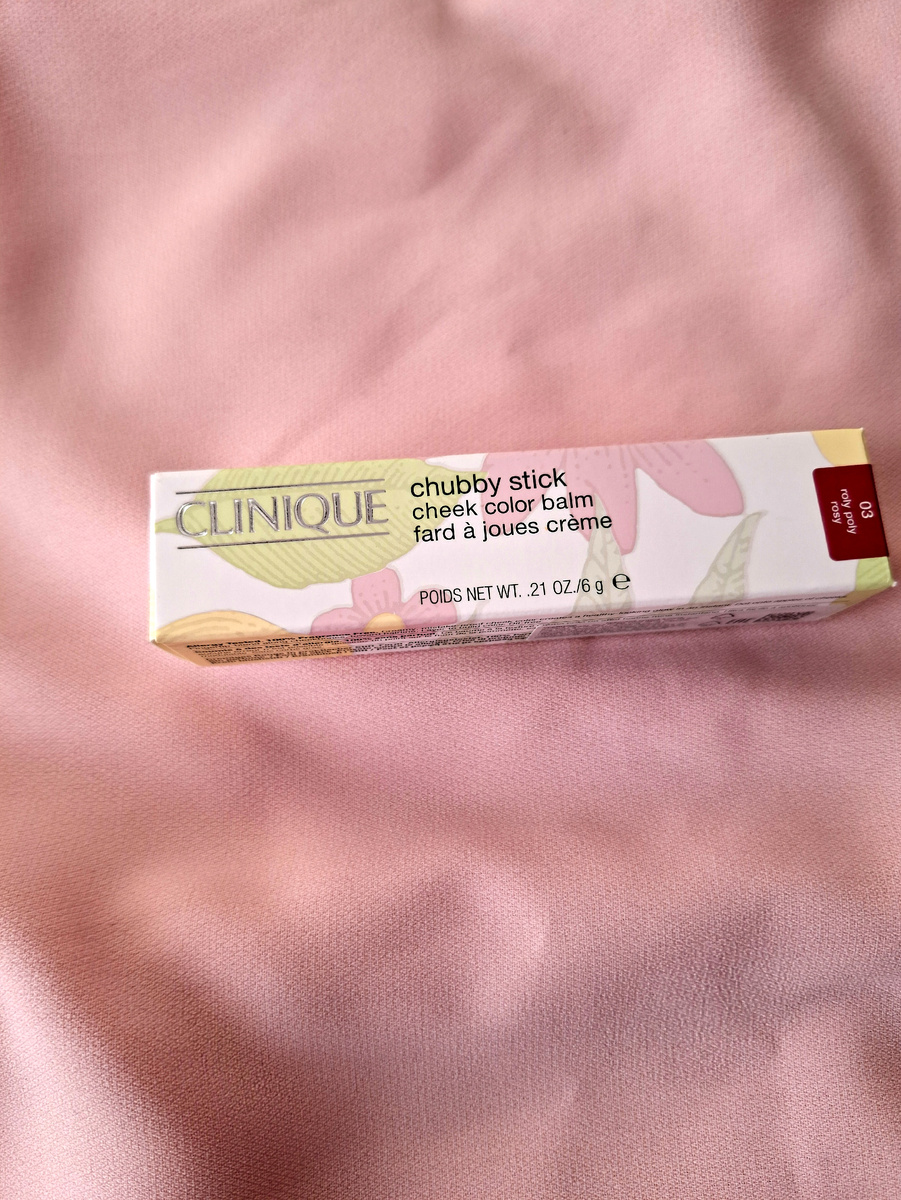 Кремовые румяна в стике Clinique Chubby Stick Cheek Color Balm. Оттенок 03 Roly Poly Rosy.