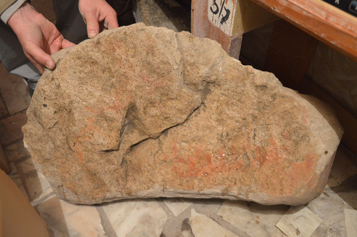 Фрагмент писаницы. Саяногорский музей 