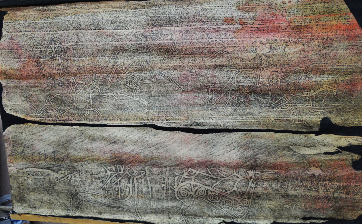 Микалент, прорисовка с камня. Хранится в Саяногорском музее 