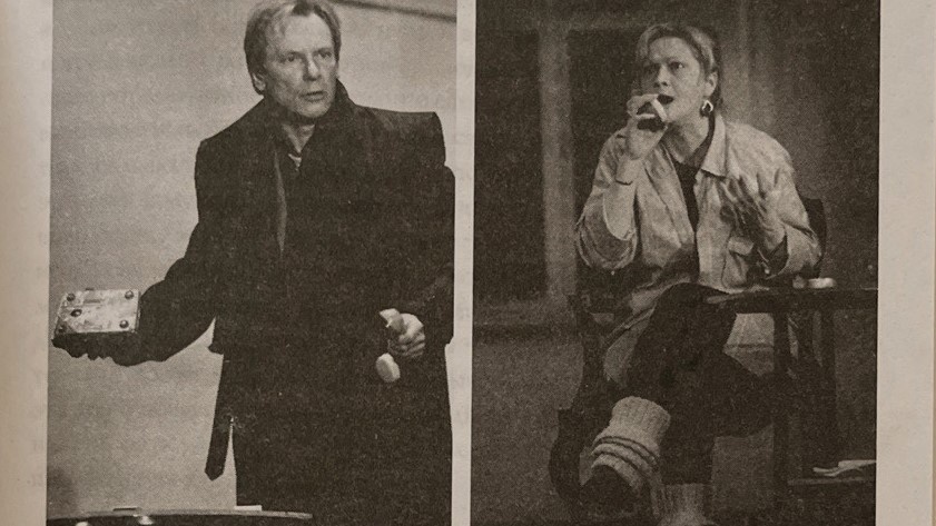 Сцены из спектакля «Я стою у ресторана: замуж поздно, сдохнуть рано», 1987 год