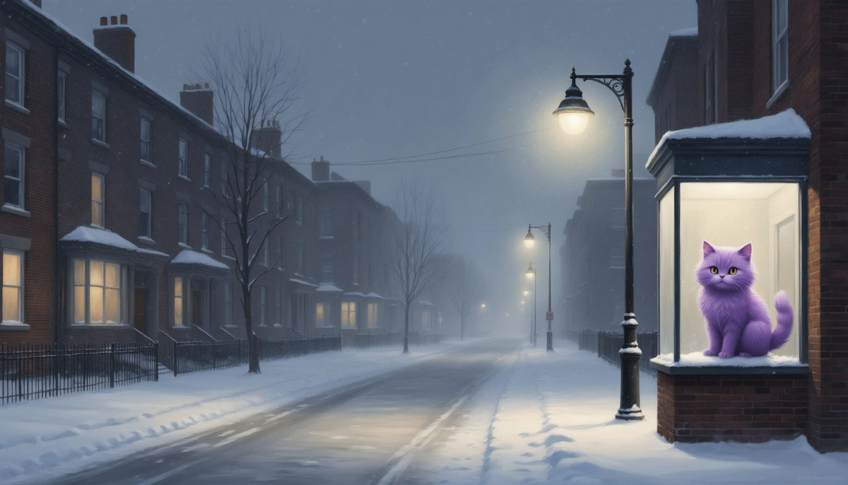 Бесконечная улица теней полна... Изображение от ИИ Шедеврум