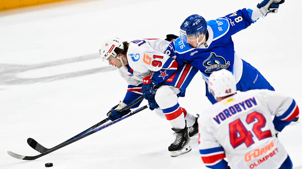 «Динамо» (Москва) — СКА.📷Фото: ХК СКА