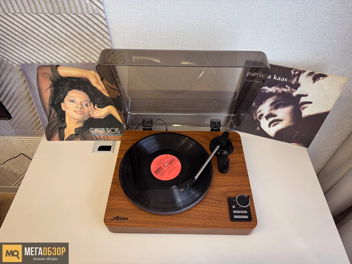   Виниловый проигрыватель с AT91 и Bluetooth 5.3. Обзор ALIVE AUDIO MAGNA MegaObzor.com
