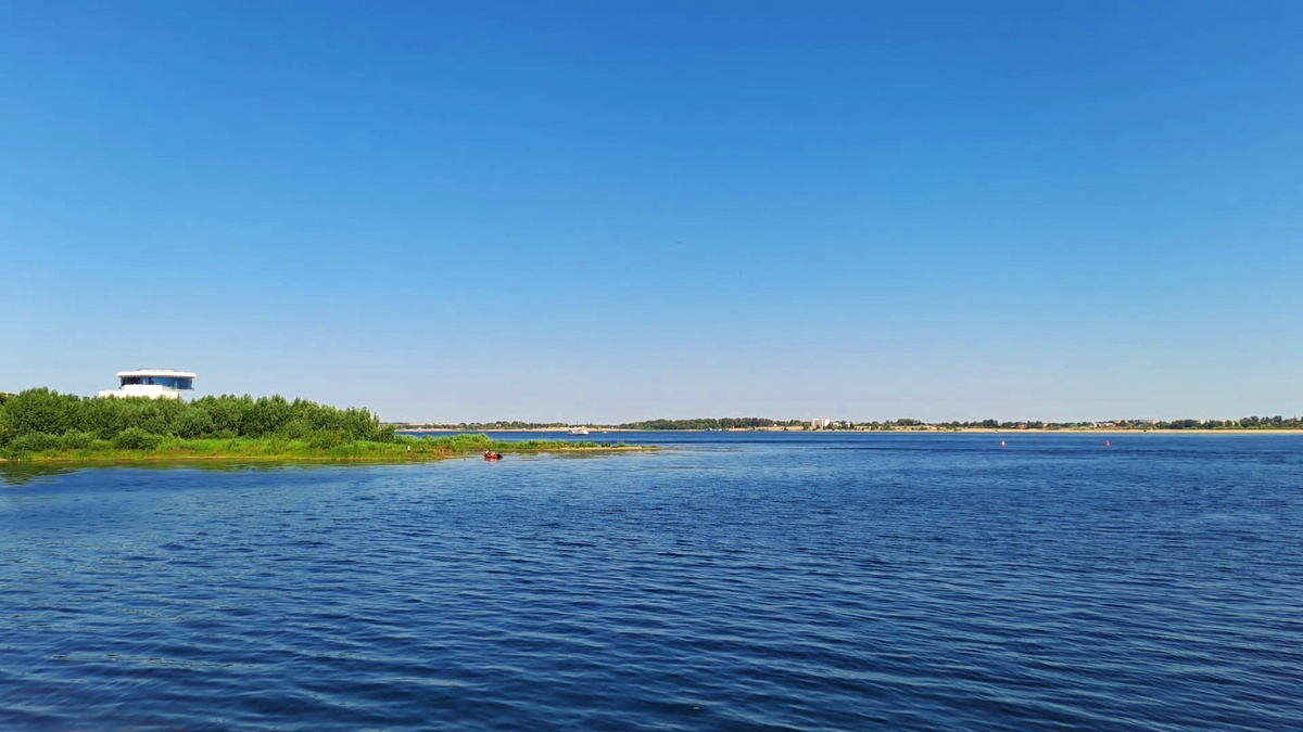 Волга в районе устья Царицы