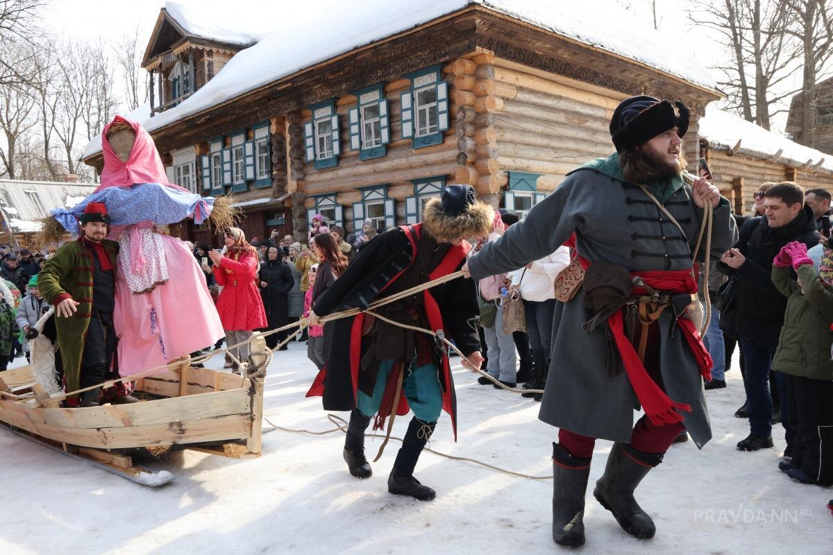    Нижегородцы праздновали масленицу дважды