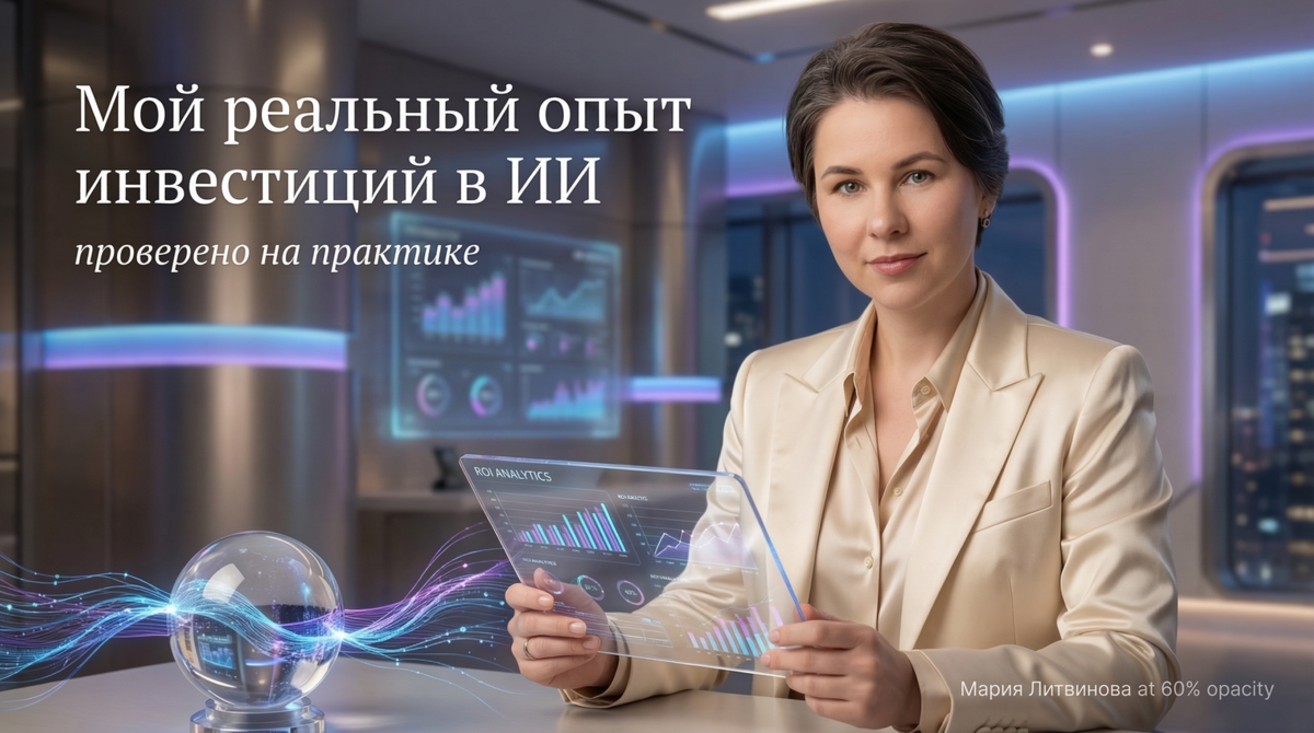    ROI в ИИ на практике — без иллюзий и лишних обещаний | Автор: Мария Литвинова Мария Литвинова