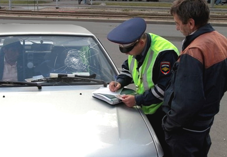 Инспектор хочет оштрафовать за езду с трещиной на стекле авто. Как быть? Ответ автоюриста