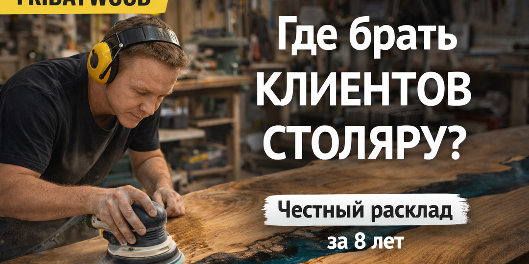 Где брать клиентов столяру? Мой честный расклад за 8 лет