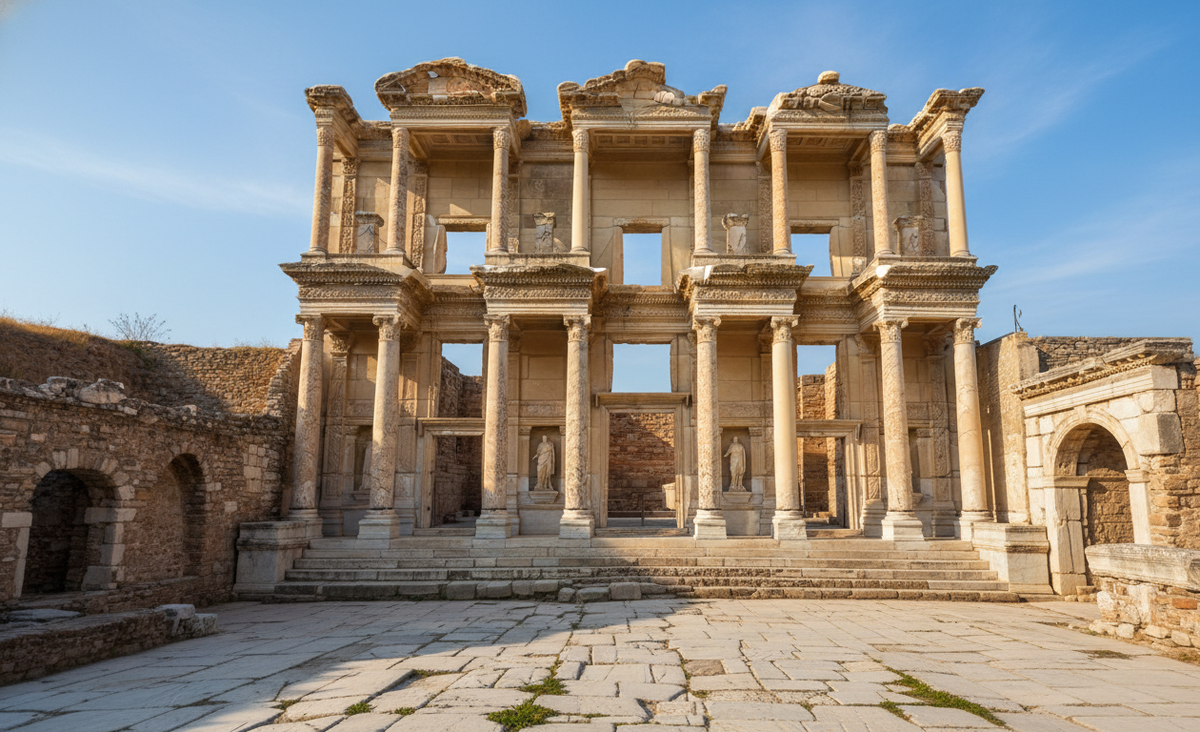  Античный город Эфес, библиотека Цельса, главная экскурсия из Кушадасы.
