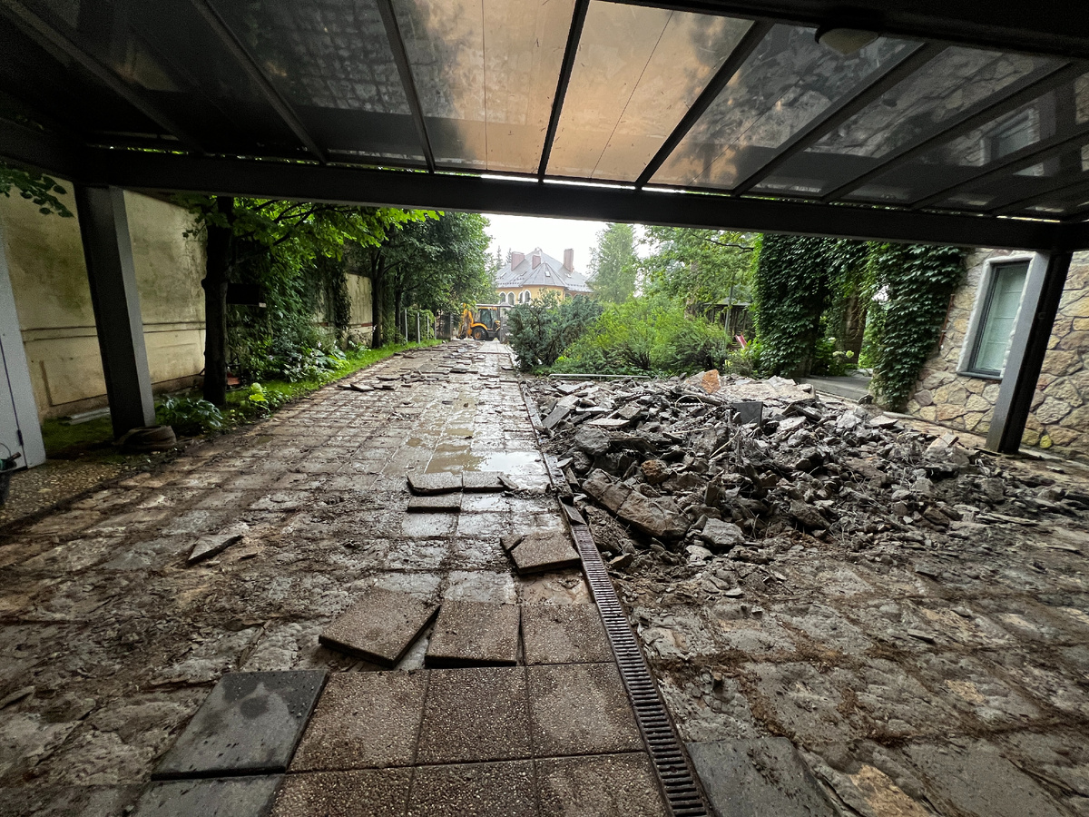 После демонтажа