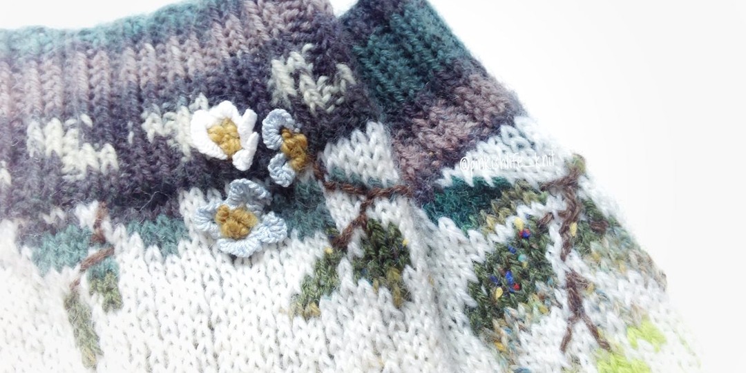 Мастер-класс по вязанию носков "Весеннее настроение".