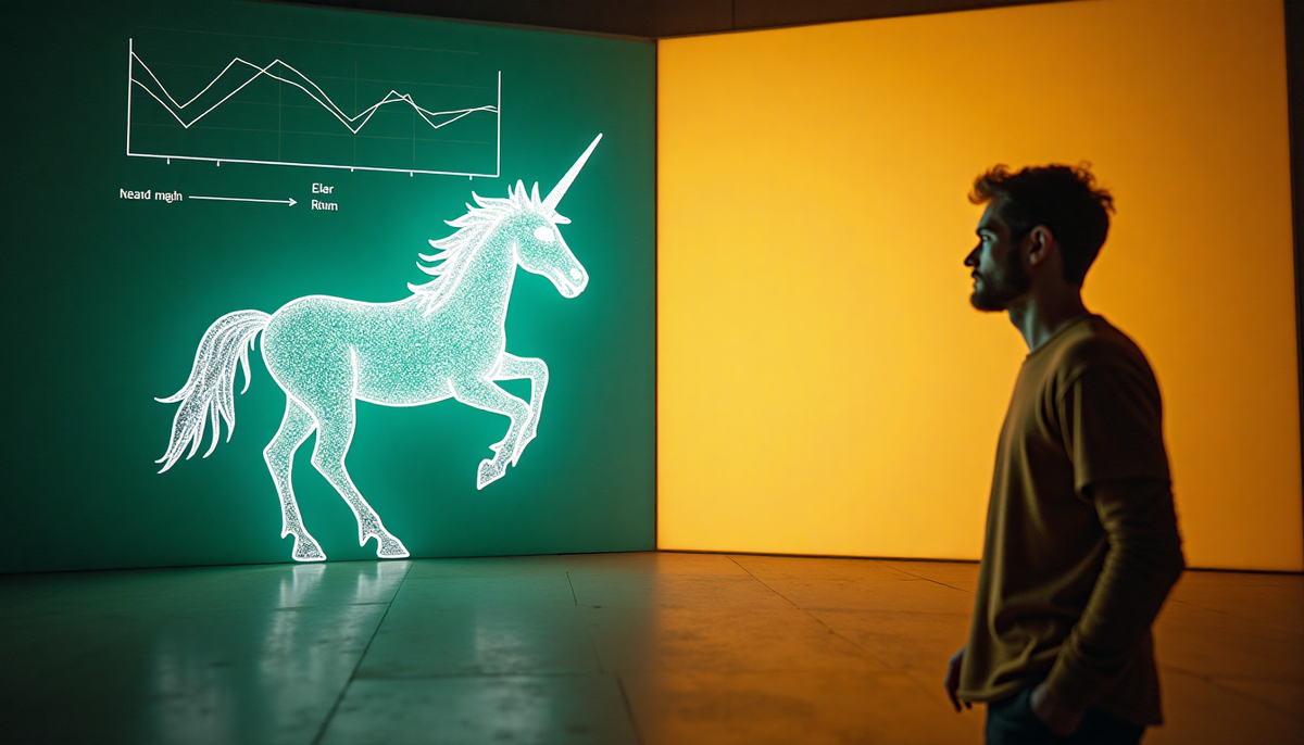 Единорог - стартапы, которые просто взрываются! Они растут не по дням, а по часам, с их идеями мир становится другим, а инвесторы буквально дерутся, чтобы вложить в них деньги. Когда такая частная компания, ещё не "засветившаяся" на бирже, достигает оценочной стоимости в один миллиард долларов и больше - она становится "единорогом". Это не просто успех, это феномен! Как и мифическое существо, такая компания невероятно редкая. Обычно это супер-инновационные технологические стартапы, которые не просто делают что-то лучше, а кардинально меняют всю игру.

В общем, "единорог" - это мечта любого стартапера: безумный успех, куча нулей и статус настоящей бизнес-легенды! 