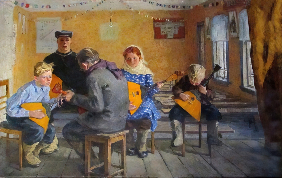 "К вечеру самодеятельности", 1961 год. Новокузнецкий художественный музей