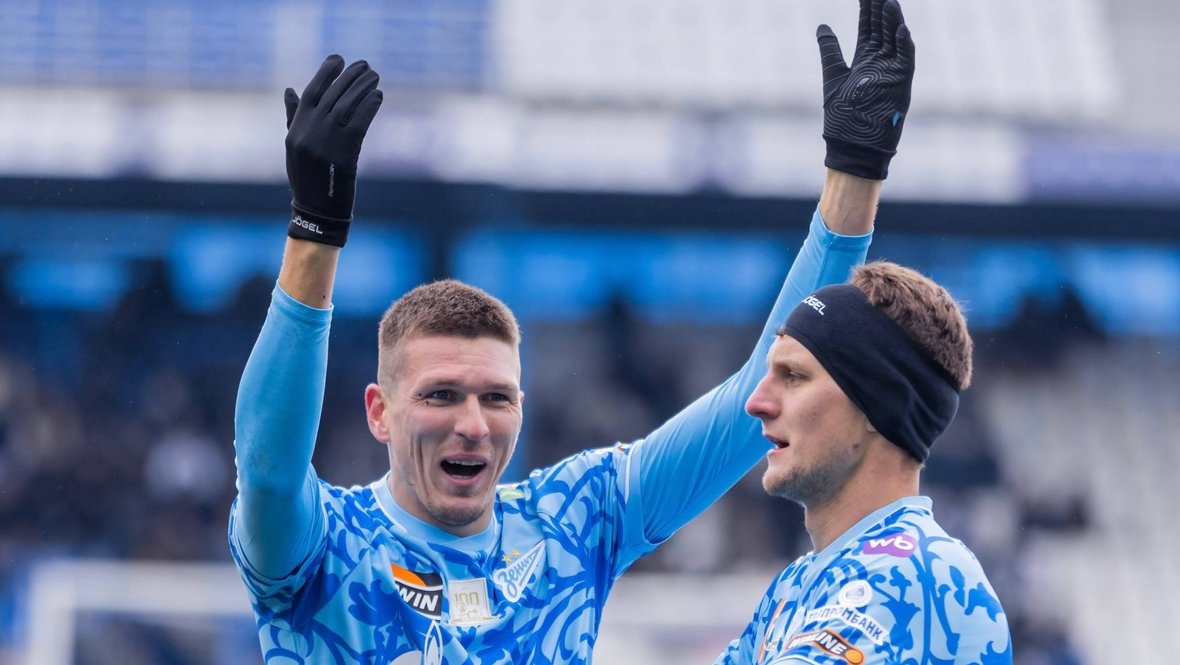    Александр Соболев и Игорь Дивеев. ФК «Зенит»