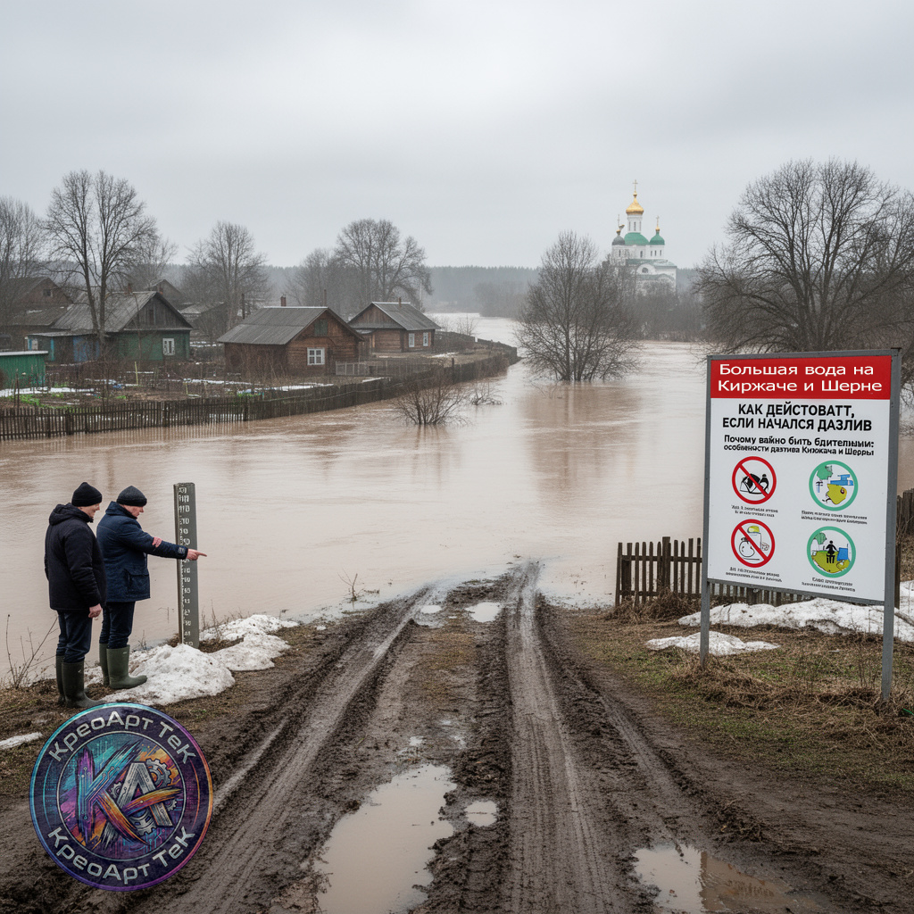 Большая вода на Киржаче и Шерне