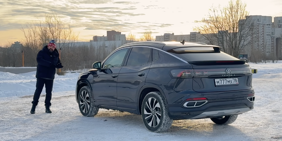 Volkswagen Tayron X на переднем приводе зимой, зря сэкономил?