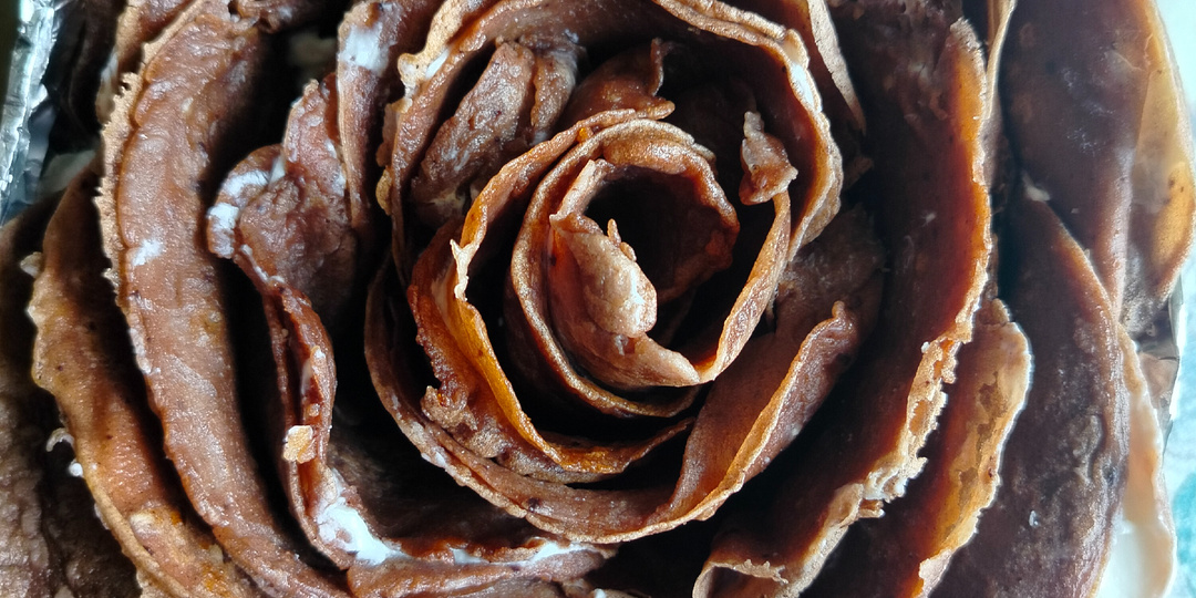 Блинный тортик на Восьмое марта.