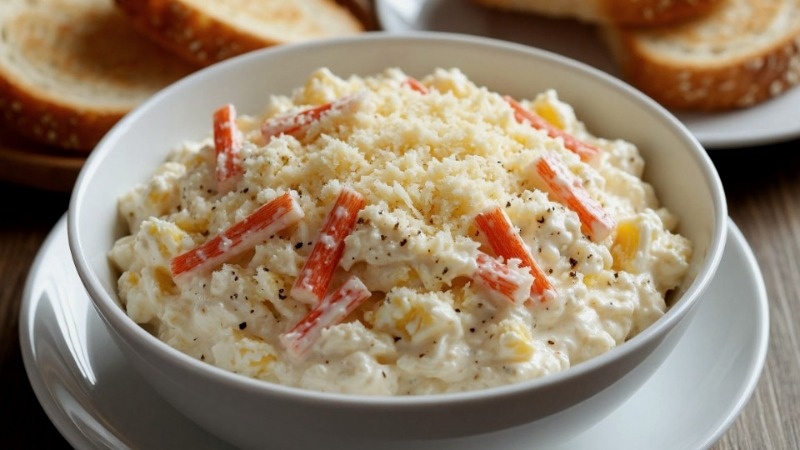 Нежная намазка из крабовых палочек