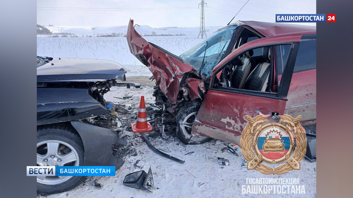    В лобовом столкновении в Чекмагушевском районе Башкирии погиб водитель «Лады Гранты»