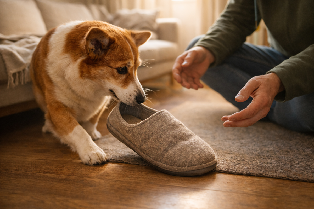 Тапок как приглашение к маленькому домашнему ритуалу встречи