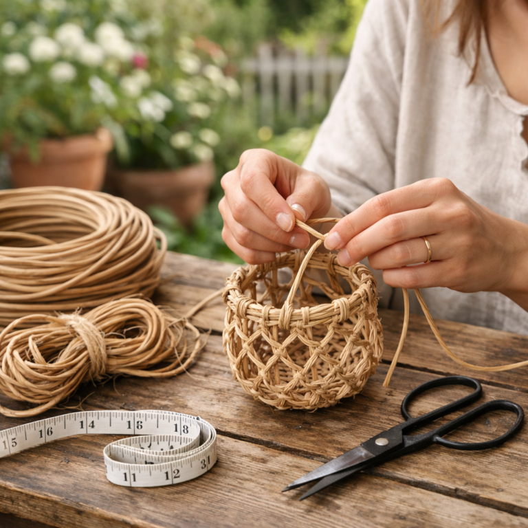    Мастер-класс по созданию кашпо из ротанга Loza